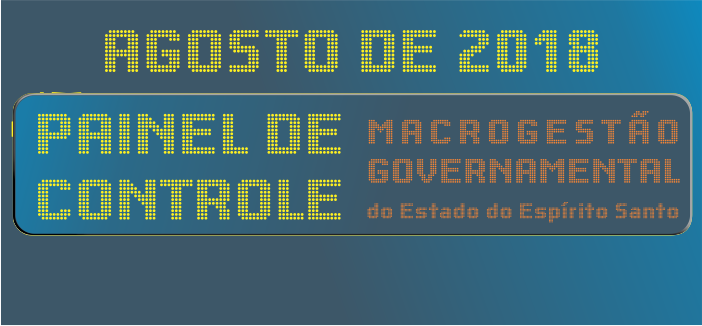 Arte do Painel de Controle com referência ao mês de agosto