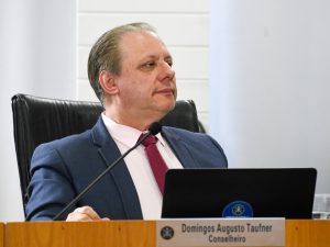 Taufner durante sessão do Tribunal de Contas